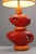 Large Orange Ceramic Table Lamp by Louis Drimmer, 1980s For Sale - Image 4 of 16