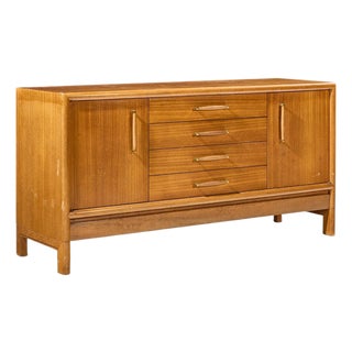 John Keal for Brown Saltman Mid Century Bleached Mahogany Credenza For Sale