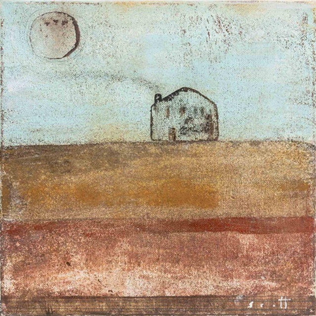 Textile Scott Bergey Abstract Scenes Acrylic on Canvas, 2 For Sale - Image 7 of 14