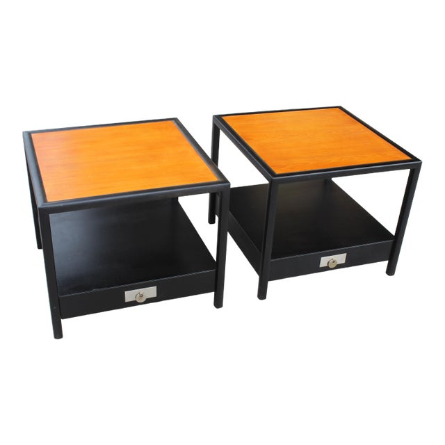 Pair of Baker Mid-Century End Tables - a Pair For Sale