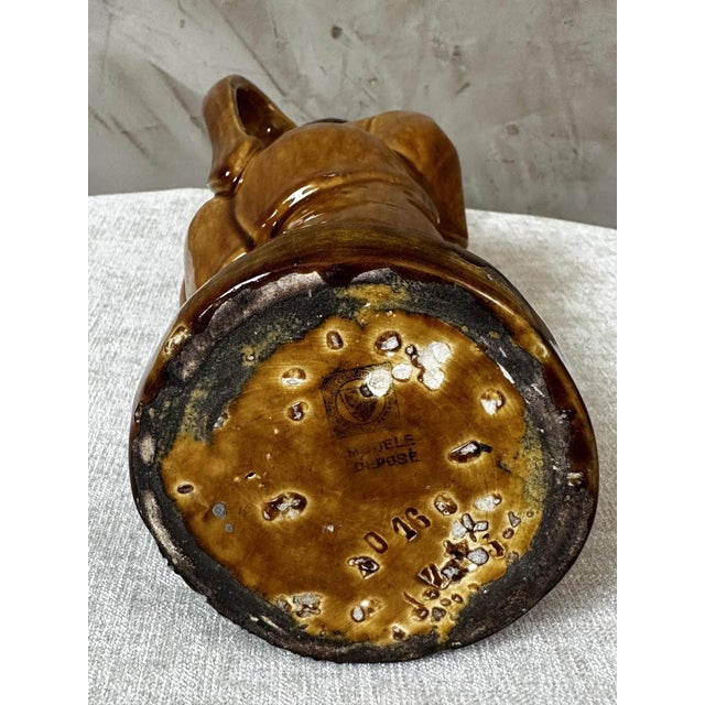 19th Century French Earthenware Pitcher, 1890s For Sale - Image 5 of 14