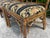 Vintage Palm Beach Regency Fretwork Rattan Dining Chairs | Set of 4 For Sale - Image 10 of 12