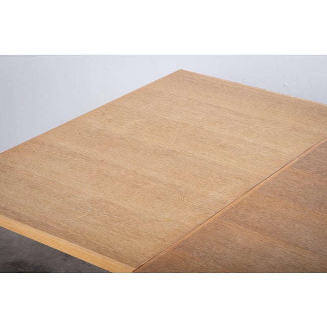 Brutalist Oak Dining Table by Henning Kjærnulf, 1960s For Sale - Image 10 of 12