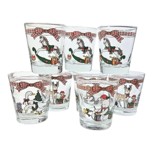 Country Christmas Tumblers- Set of Eight