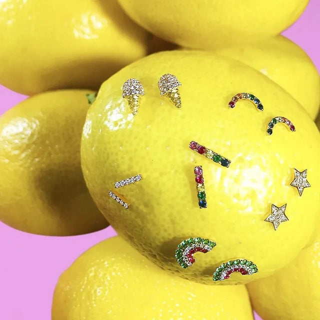 Contemporary Rainbow Arc Earrings - 2 Pieces For Sale - Image 3 of 4