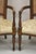 Wood Vintage Hollywood Regency Tall Cane Back Fireside Lounge Armchairs - A Pair For Sale - Image 7 of 11
