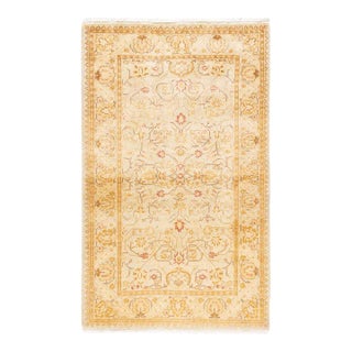 Mogul, One-of-a-Kind Hand-Knotted Area Rug in Ivory, 3' 3" x 5' 1" For Sale