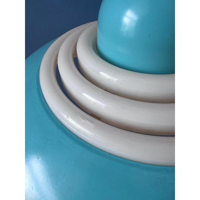 Space Age Blue UFO Pendant Lamp by Knud Christensen For Sale - Image 10 of 12