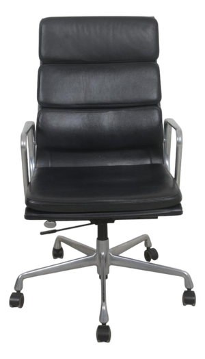 EA219 Office Chair in Black Leather by Charles Eames, 2000s