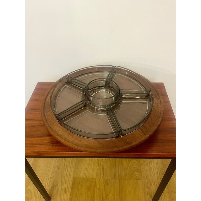 1960s Teak Lazy Susan Tray attributed to Digsmed, Denmark, 1960s For Sale - Image 5 of 5