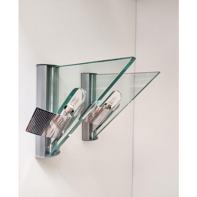Vintage Icaro Wall Sconces by Carlo Forcolini for Artemide, 1980, Set of 2 For Sale - Image 9 of 18