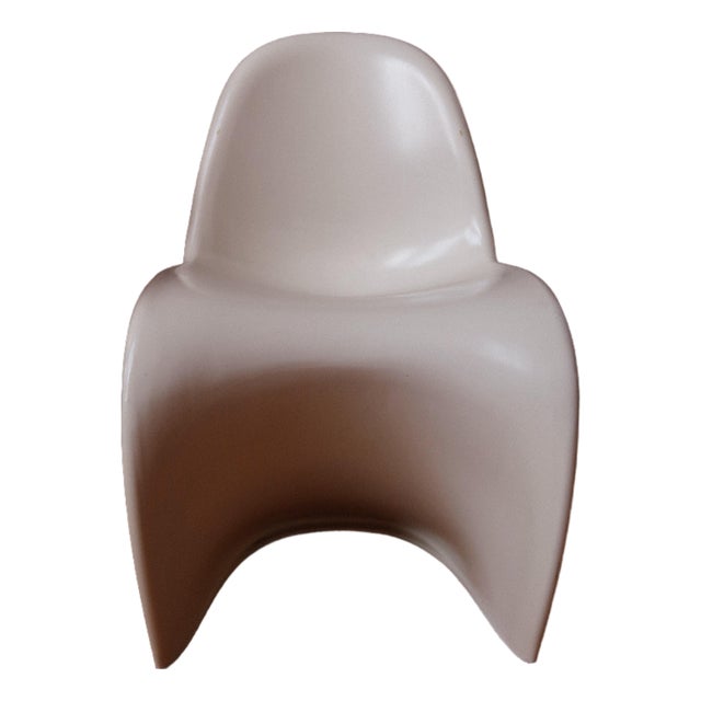 Late 20th Century Panton Style Molded Plastic Chair For Sale