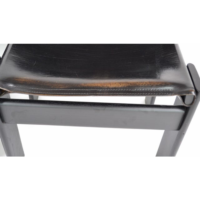 1970s Afra & Tobia Scarpa "Monk" Dining Chairs for Molten I- Set of 4 For Sale In Chicago - Image 6 of 6