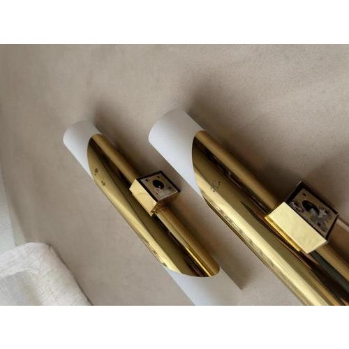 Brass Wall Lamp by Rolf Krüger for Paul Neuhaus, 1970s, Set of 2 For Sale - Image 4 of 8