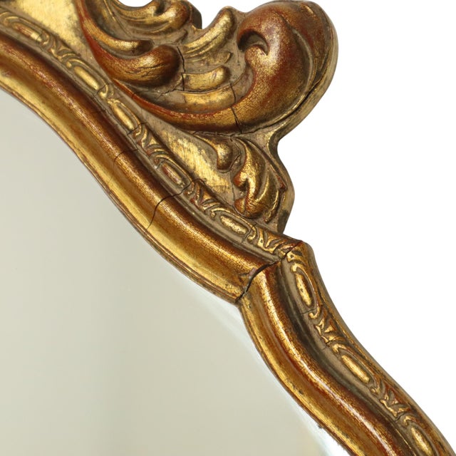 Mid-Century Gold Leaf Mirror by Deknudt, 1950s For Sale - Image 13 of 14