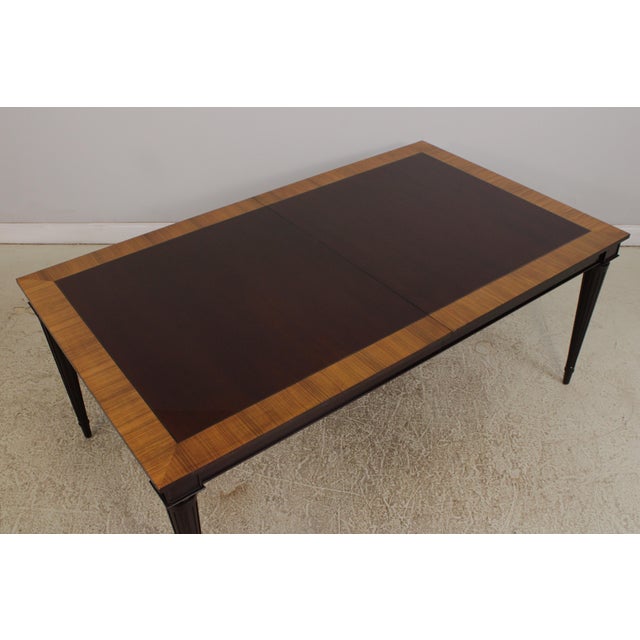 John Widdicomb French Louis XVI Mahogany Dining Room Table For Sale - Image 10 of 17