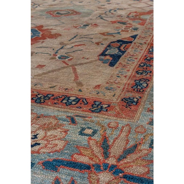 Textile Extraordinary Persian Antique Bibikabad Rug no. 10557 For Sale - Image 7 of 8
