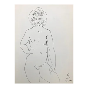 1966 James Bone Mid Century Modern Female Nude
