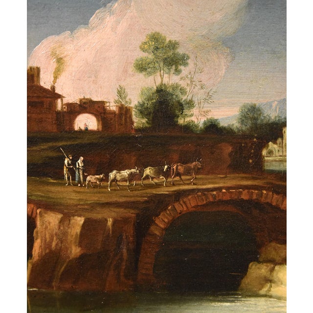 Circle of Paolo Anesi, Landscape, 1740, Oil on Canvas For Sale - Image 10 of 17