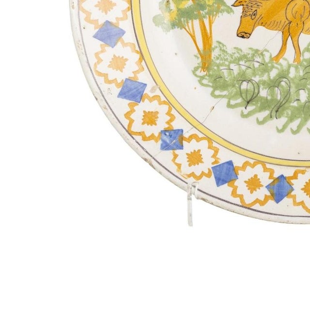 19th Century Earthenware Plate For Sale - Image 3 of 6