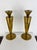 Mid-Century Modern Italian Brass Candlesticks, 1950s, Set of 2 For Sale - Image 4 of 16