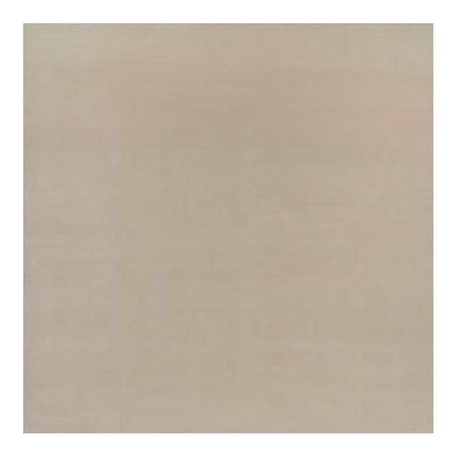 Rug & Kilim’s Oversized Contemporary Textural Solid Rug in Cream and White Tones - 14x14 For Sale