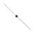 Gemstone 10.61 Ct Ruby Single Stone Chain Bracelet in Sterling Silver Stacking Bracelet For Sale - Image 7 of 13