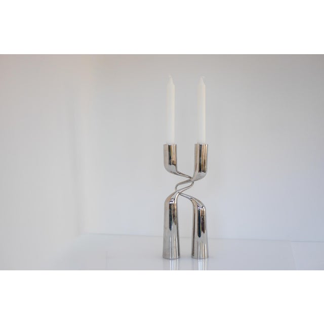 Vintage Sculptural Candleholders by Mikaela Dörfel, 2000s, Set of 2 For Sale - Image 13 of 17