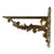 Vintage Wall Console in Wood and Brass, 1950s For Sale - Image 12 of 14