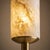6 Light Alabaster Chandelier, Modern Brass Chandelier, Natural Stone Ceiling Light, Luxury Mid Century Dining Room Lighting For Sale - Image 4 of 9