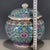Chinese Chinese Turquoise Ground Famille Rose Porcelain Covered Jar For Sale - Image 3 of 9