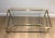Neoclassical 1940 Neoclassical Style Brass Coffee Table With Clear Glass Shelf by Maison Jansen For Sale - Image 3 of 12
