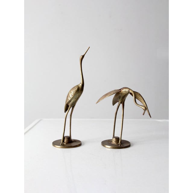 Mid-Century Modern Mid Century Brass Bird Figures For Sale - Image 3 of 11