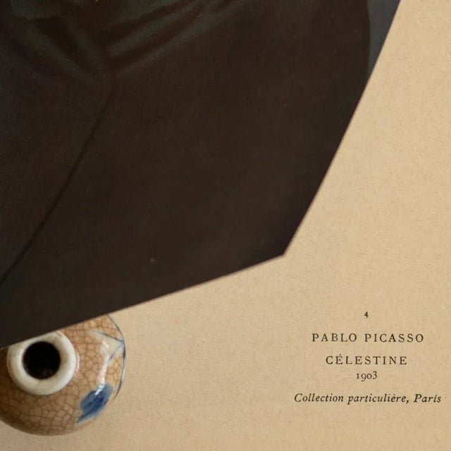 Pablo Picasso 1940s After Pablo Picasso "Celestine", First Limited Edition Period Swiss Full-Color Print For Sale - Image 4 of 8