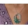 Natural emerald 3.53cts & diamond 0.84cts pendant in 18k gold For Sale - Image 16 of 18