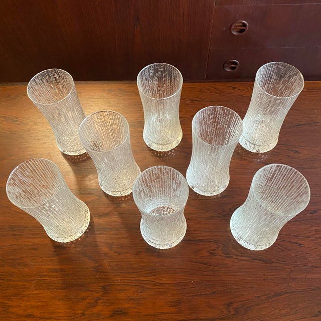 Mid-Century Modern Mid 20th Century Mid-Century Iittala "Ultima Thule" Drinking Glasses by Tapio Wirkkala - Set of 8 For Sale - Image 3 of 14