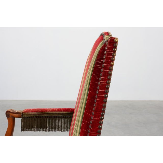 Antique French Louis XIV Chair in Oak, 1800s For Sale - Image 6 of 18