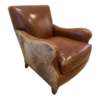 Hancock & Moore Top Grain 1946 Princeton Leather Club Chair For Sale