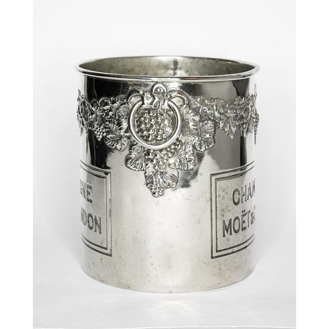 Vintage Silver Plated Champagne Cooler and Ice Bucket from Moët & Chandon For Sale - Image 3 of 8