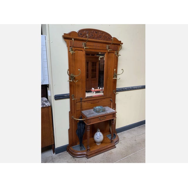 Antique Art Nouveau Wardrobe, 1910 For Sale - Image 3 of 11