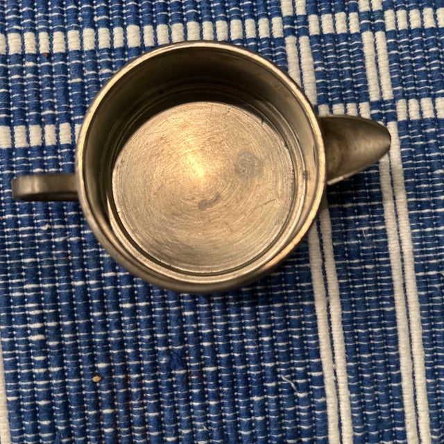 1920s Pewter by Rice Child’s Size Stacking Tea Set For Sale - Image 10 of 12