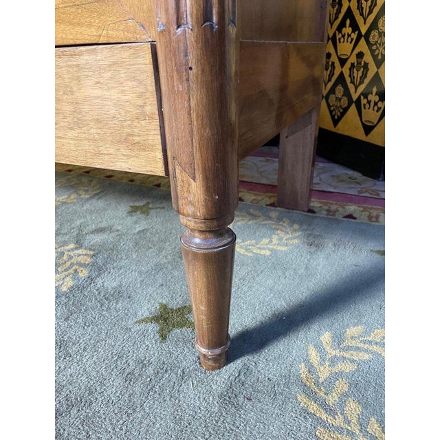 High Louis XVI Buffet in Blond Walnut For Sale - Image 10 of 13