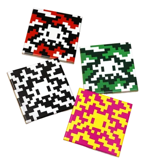Camo Space Tiles, 2024, Set of 4