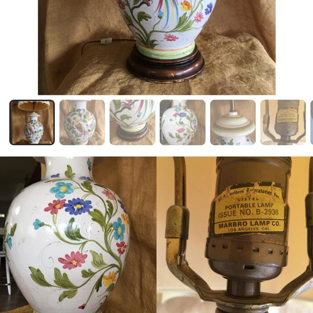 1970s Marbro Italian Ceramic Ginger Jar Lamps - a Pair For Sale - Image 11 of 12