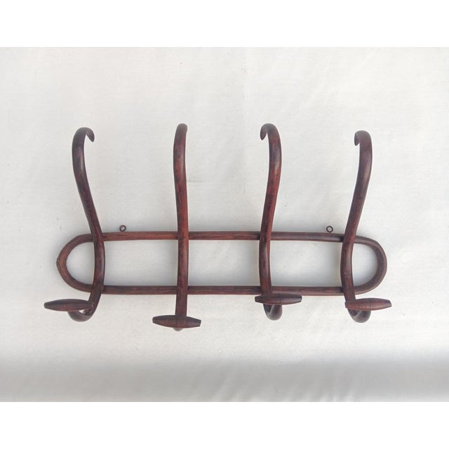 Vintage Bentwood Wall Coat Rack, 1950s For Sale - Image 5 of 6