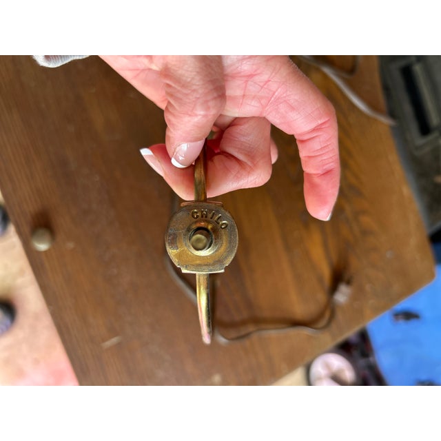 Vintage Honi Chilo Ceramic Lamps With Brass Base - a Pair For Sale - Image 13 of 14