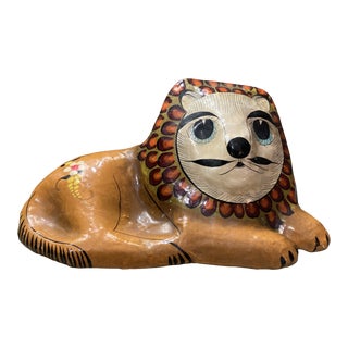 Mid 20th Century Sermel Paper Mache Lion For Sale