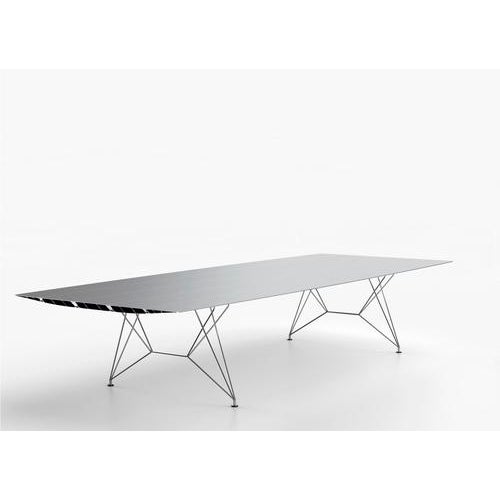 B-150 table, in extrusioned aluminium with stainless steel rod legs. Designed by konstantin grcic in 2021, manufactured by...