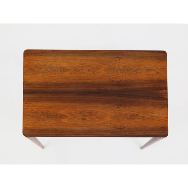 Nesting Tables in Rosewood by Severin Hansen for Haslev Møbelsnedkeri, Denmark, 1960s, Set of 3 For Sale - Image 10 of 14