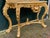 1940s French Louis XVI Baroque Rococo Console Table & Mirror Set – Hand-Carved Beechwood With Marble Top For Sale - Image 11 of 12